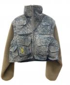 South2 West8×BRAIN DEADサウスツー ウエストエイト×ブレインデッド）の古着「Fleece Sleeve Tenkara Short Jacket」｜ブラウン