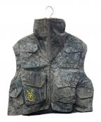 South2 West8×BRAIN DEADサウスツー ウエストエイト×ブレインデッド）の古着「Fleece Sleeve Tenkara Short Jacket」｜ブラウン