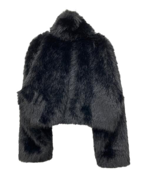 LVEU.（ラブユ）LVEU. (ラブユ) Faux fur short jacket ブラック サイズ:Fの古着・服飾アイテム
