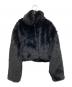 LVEU.（ラブユ）の古着「Faux fur short jacket」｜ブラック