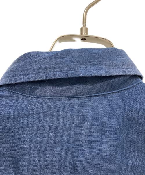 POLO RALPH LAUREN（ポロ・ラルフローレン）POLO RALPH LAUREN (ポロ・ラルフローレン) リネンシャツジャケット ネイビー サイズ:Lの古着・服飾アイテム