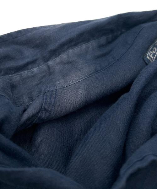 POLO RALPH LAUREN（ポロ・ラルフローレン）POLO RALPH LAUREN (ポロ・ラルフローレン) リネンシャツジャケット ネイビー サイズ:Lの古着・服飾アイテム