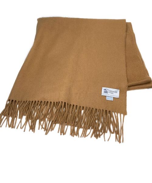 JOHNSTONS OF ELGIN（ジョンストンズオブエルガン）JOHNSTONS OF ELGIN (ジョンストンズオブエルガン) カシミヤ大判ストール ブラウンの古着・服飾アイテム