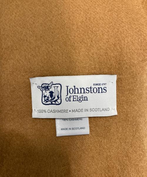 JOHNSTONS OF ELGIN（ジョンストンズオブエルガン）JOHNSTONS OF ELGIN (ジョンストンズオブエルガン) カシミヤ大判ストール ブラウンの古着・服飾アイテム