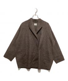 URBAN RESEARCH DOORS（アーバンリサーチドアーズ）の古着「ウールリバーミドルガウンコート」｜ブラウン