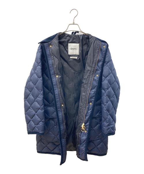 Gymphlex（ジムフレックス）Gymphlex (ジムフレックス) キルティングダウンジャケット ネイビー サイズ:Ⅿの古着・服飾アイテム