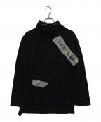 YOHJI YAMAMOTOヨウジヤマモト）の古着「モックネックカットソー」｜ブラック