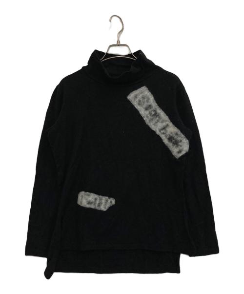 YOHJI YAMAMOTO（ヨウジヤマモト）YOHJI YAMAMOTO (ヨウジヤマモト) モックネックカットソー ブラック サイズ:2の古着・服飾アイテム