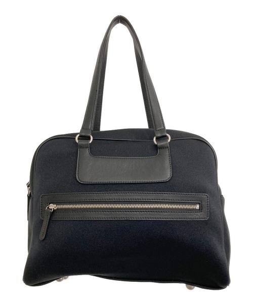 kawa-kawa（カワカワ）kawa-kawa (カワカワ) WETファスナートートバッグ ブラックの古着・服飾アイテム