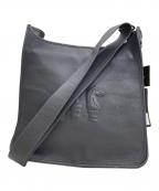 IO PELLE×ear PAPILLONNERイオペレ×イアパピヨネ）の古着「チェスラウンドショルダーバッグ」｜グレー