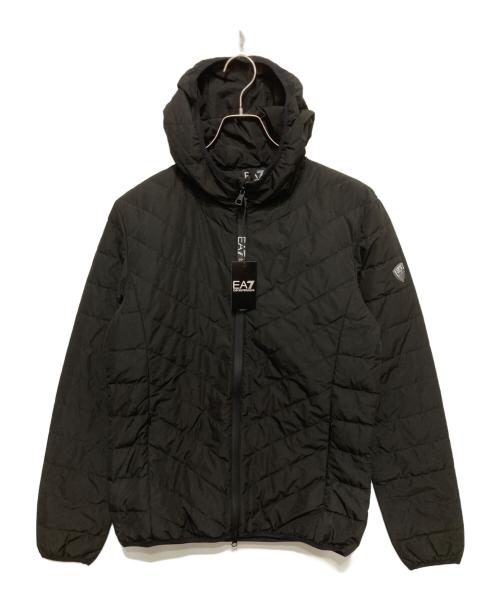 EA7（イーエーセブン）EA7 (イーエーセブン) Premium Shield パッカブルフードダウンジャケット ブラック サイズ:Ｍの古着・服飾アイテム