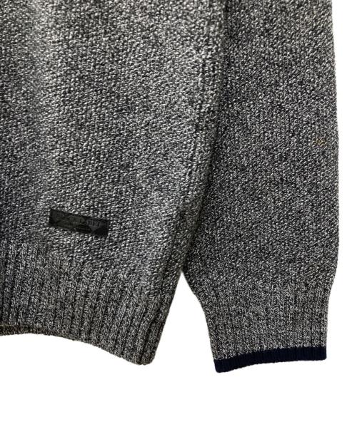 BLACK LABEL CRESTBRIDGE（ブラックレーベル クレストブリッジ）BLACK LABEL CRESTBRIDGE (ブラックレーベル クレストブリッジ) ハイネックニットカーディガン ブラック サイズ:Lの古着・服飾アイテム