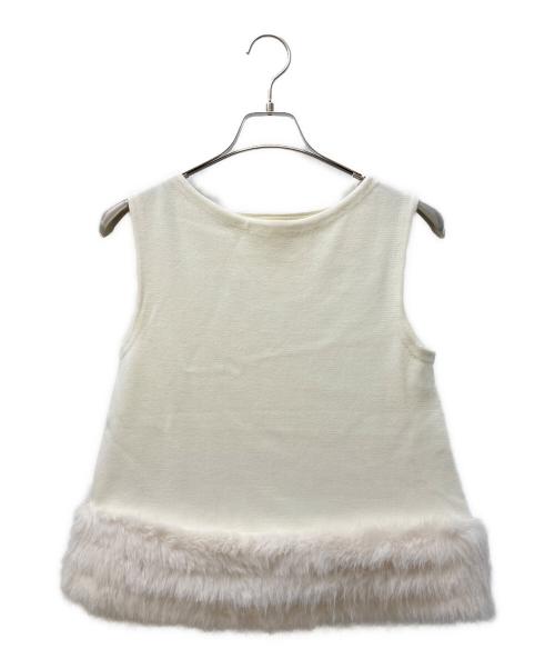 Loulou Willoughby（ルルウィルビー）Loulou Willoughby (ルルウィルビー) ヘムファープルオーバー アイボリー サイズ:2の古着・服飾アイテム