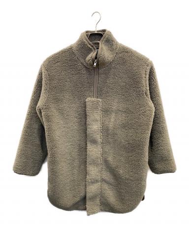 中古・古着通販】mizuiro-ind (ミズイロインド) ボアブルゾン グレー