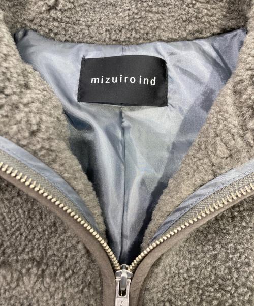 mizuiro-ind（ミズイロインド）mizuiro-ind (ミズイロインド) ボアブルゾン グレー サイズ:FREEの古着・服飾アイテム