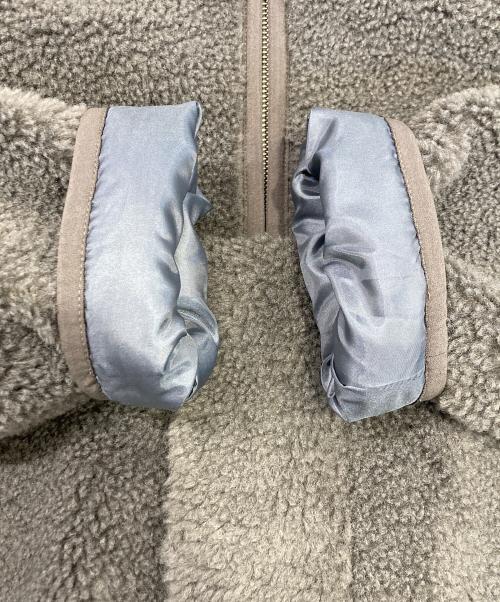 mizuiro-ind（ミズイロインド）mizuiro-ind (ミズイロインド) ボアブルゾン グレー サイズ:FREEの古着・服飾アイテム