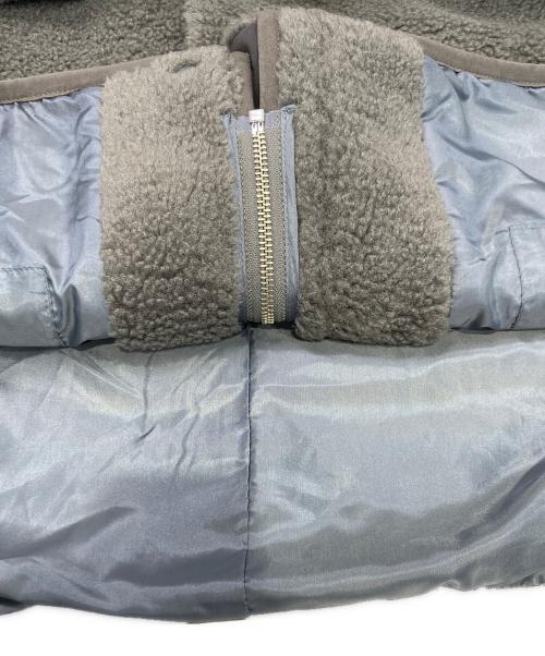 mizuiro-ind（ミズイロインド）mizuiro-ind (ミズイロインド) ボアブルゾン グレー サイズ:FREEの古着・服飾アイテム