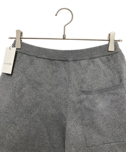 JULY NINE（ジュライナイン）JULY NINE (ジュライナイン) Knit Pants　ニットパンツ グレー サイズ:SIZE 36 未使用品の古着・服飾アイテム