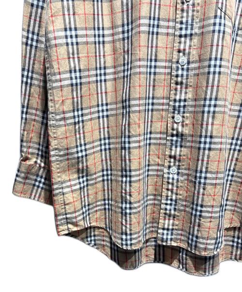 BURBERRY LONDON（バーバリーロンドン）BURBERRY LONDON (バーバリーロンドン) ノバチェックシャツ ベージュ サイズ:Mの古着・服飾アイテム