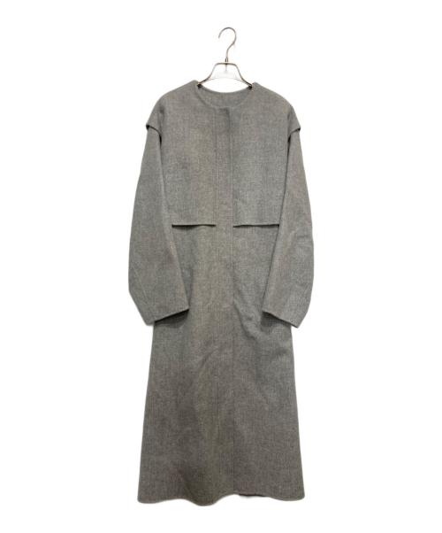 LOHEN（ローヘン）LOHEN (ローヘン) レイヤード ロング リバーコート グレー サイズ:Fの古着・服飾アイテム