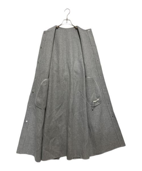 LOHEN（ローヘン）LOHEN (ローヘン) レイヤード ロング リバーコート グレー サイズ:Fの古着・服飾アイテム