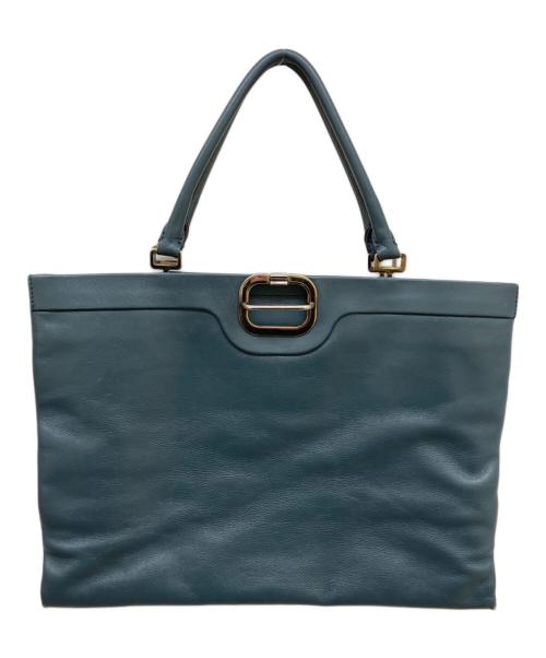 Roger Vivier（ロジェ ヴィヴィエ）Roger Vivier (ロジェ ヴィヴィエ) レザーハンドバッグ ブルーの古着・服飾アイテム