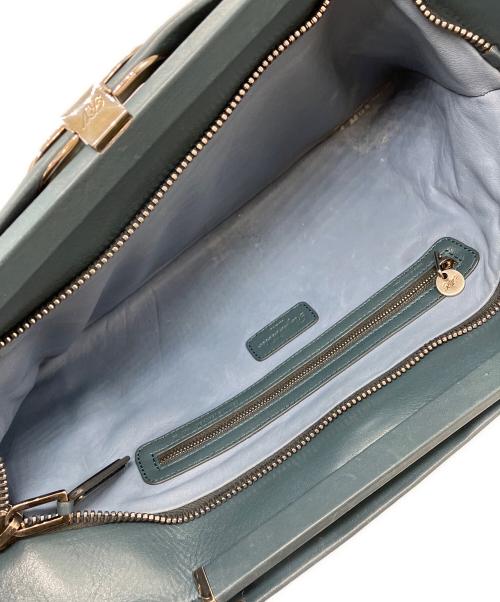 Roger Vivier（ロジェ ヴィヴィエ）Roger Vivier (ロジェ ヴィヴィエ) レザーハンドバッグ ブルーの古着・服飾アイテム