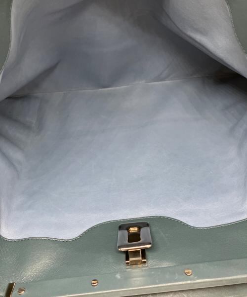 Roger Vivier（ロジェ ヴィヴィエ）Roger Vivier (ロジェ ヴィヴィエ) レザーハンドバッグ ブルーの古着・服飾アイテム