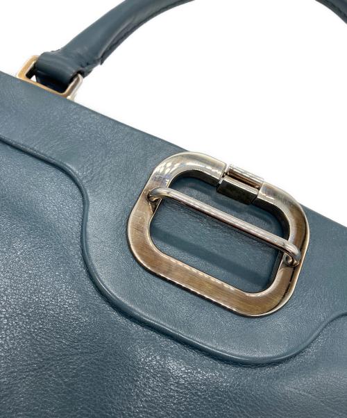 Roger Vivier（ロジェ ヴィヴィエ）Roger Vivier (ロジェ ヴィヴィエ) レザーハンドバッグ ブルーの古着・服飾アイテム