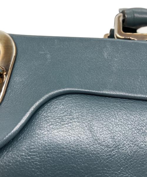 Roger Vivier（ロジェ ヴィヴィエ）Roger Vivier (ロジェ ヴィヴィエ) レザーハンドバッグ ブルーの古着・服飾アイテム