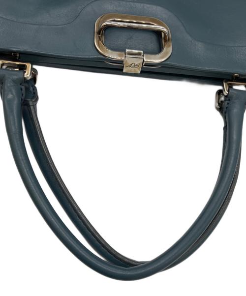 Roger Vivier（ロジェ ヴィヴィエ）Roger Vivier (ロジェ ヴィヴィエ) レザーハンドバッグ ブルーの古着・服飾アイテム