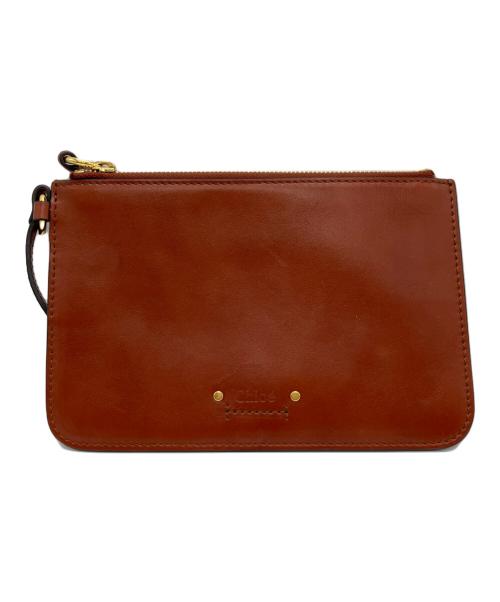 Chloe（クロエ）Chloe (クロエ) パニエバスケットバッグ ブラウン×ブラックの古着・服飾アイテム