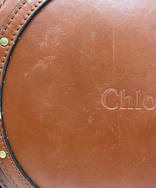 Chloe（クロエ）Chloe (クロエ) パニエバスケットバッグ ブラウン×ブラックの古着・服飾アイテム