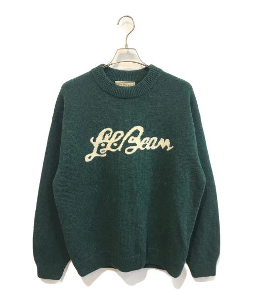 L.L.Bean（エルエルビーン）L.L.Bean (エルエルビーン) Woolwich Sweater Script Logo　	3575-4043 グリーン サイズ:XLの古着・服飾アイテム