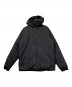 TOPO DESIGNSトポデザイン）の古着「22AW MOUNTAIN PUFFER HOODIE(トウェンティートゥー　エーダブリュー　マウンテン　パファー　フーディー)」｜ブラック