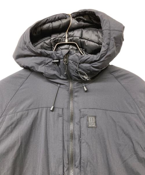 TOPO DESIGNS（トポデザイン）TOPO DESIGNS (トポデザイン) 22AW MOUNTAIN PUFFER HOODIE(トウェンティートゥー　エーダブリュー　マウンテン　パファー　フーディー) ブラック サイズ:サイズXLの古着・服飾アイテム