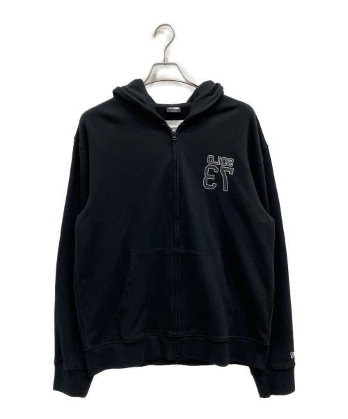 New Era（ニューエラ）New Era (ニューエラ) TAKAHIROMIYASHITA TheSoloIst. (タカヒロミヤシタ ザソロイスト) 裏毛 スウェット フルジップフーディー ブラック サイズ:XLの古着・服飾アイテム
