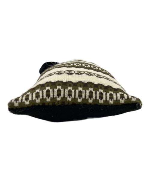 COMME des GARCONS SHIRT（コムデギャルソンシャツ）COMME des GARCONS SHIRT (コムデギャルソンシャツ) ニット トートバッグ ブラック×アイボリーの古着・服飾アイテム