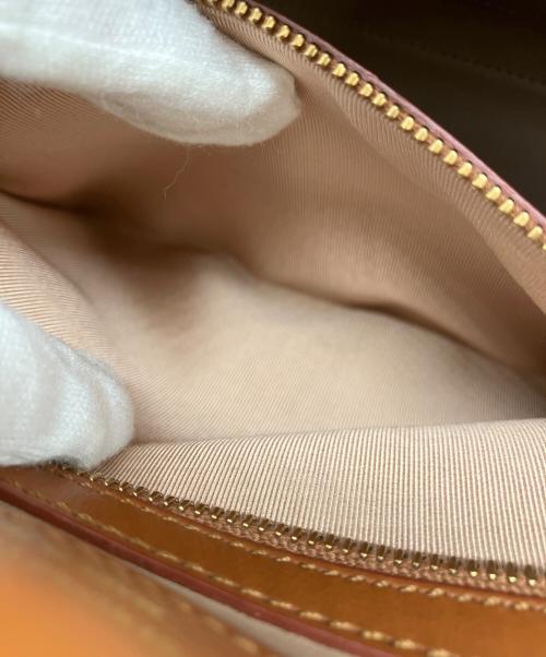 TOD'S（トッズ）TOD'S (トッズ) レザー 2WAYハンドルバッグ ブラウンの古着・服飾アイテム