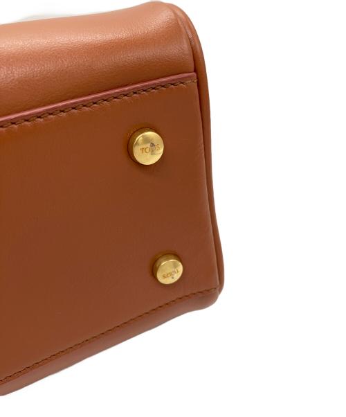 TOD'S（トッズ）TOD'S (トッズ) レザー 2WAYハンドルバッグ ブラウンの古着・服飾アイテム