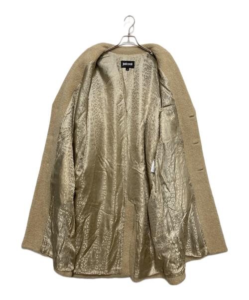 JUST CAVALLI（ジャストカヴァリ）JUST CAVALLI (ジャストカヴァリ) ウール混チェスターコート ベージュ サイズ:54の古着・服飾アイテム
