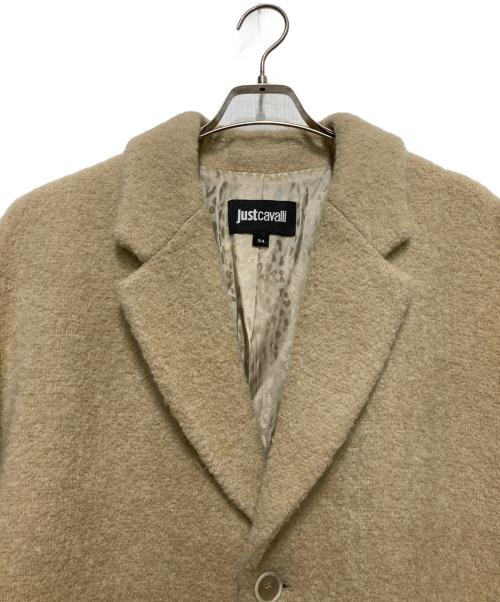 JUST CAVALLI（ジャストカヴァリ）JUST CAVALLI (ジャストカヴァリ) ウール混チェスターコート ベージュ サイズ:54の古着・服飾アイテム