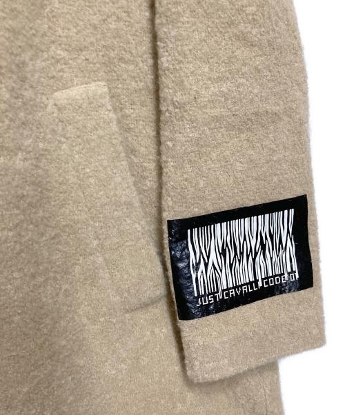 JUST CAVALLI（ジャストカヴァリ）JUST CAVALLI (ジャストカヴァリ) ウール混チェスターコート ベージュ サイズ:54の古着・服飾アイテム