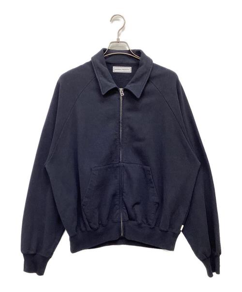 UNIVERSAL PRODUCTS.（ユニバーサルプロダクツ）UNIVERSAL PRODUCTS. (ユニバーサルプロダクツ) Phatee Hemp Zip Up Sweat ネイビー サイズ:3の古着・服飾アイテム
