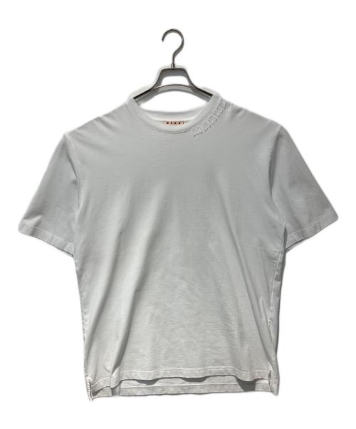 MARNI（マルニ）MARNI (マルニ) オーガニックコットンオーバーサイズロゴTシャツ ホワイト サイズ:50の古着・服飾アイテム