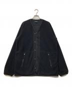 COMME des GARCONS HOMMEコムデギャルソン オム）の古着「ボアジップジャケット」｜ブラック