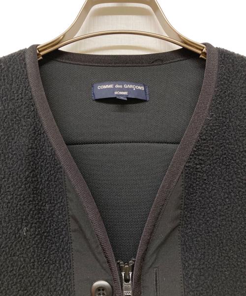 COMME des GARCONS HOMME（コムデギャルソン オム）COMME des GARCONS HOMME (コムデギャルソン オム) ボアジップジャケット ブラック サイズ:Lの古着・服飾アイテム