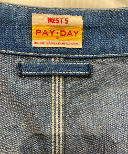 PAY DAY（ペイデイ）PAY DAY (ペイデイ) WESTOVERALLS (ウエストオーバーオールズ) デニムジャケット インディゴ サイズ:Freeの古着・服飾アイテム