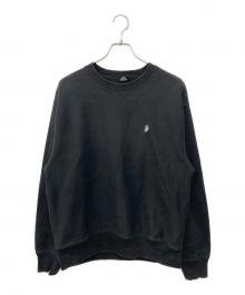 stussy（ステューシー）の古着「Swirl Applique Crew Sweat」｜ブラック