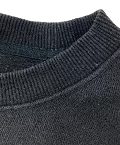 stussy（ステューシー）stussy (ステューシー) Swirl Applique Crew Sweat ブラック サイズ:Ｍの古着・服飾アイテム